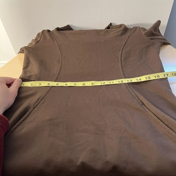 ❤️ CMC Color Me Cotton Brown Maxi Dress Longsleeves Size XS - Picture 9 of 13